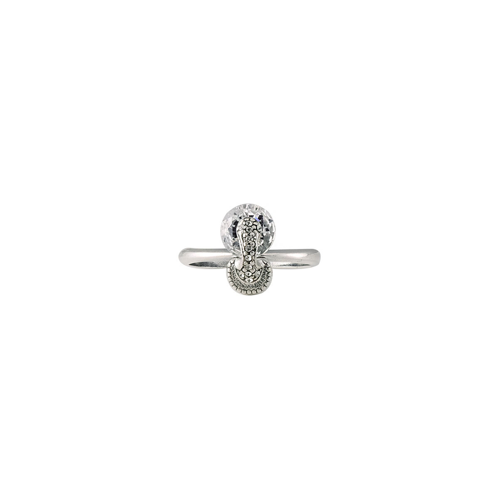 "Цитрон" кольцо в серебряном покрытии из коллекции "Леди" от Jenavi