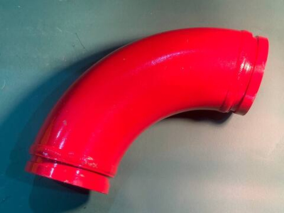 Угол бетоновода DN125*R275*90 двухслойный усиленный