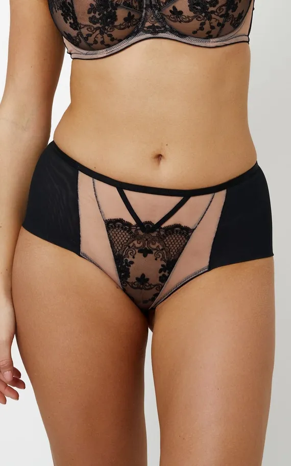 VENETIA BLACK Трусы высокие