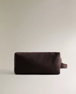 ZARA HOME ПЛЯЖНАЯ КОСМЕТИЧКА, КОРИЧНЕВЫЙ