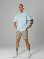 Футболка Город Горький с вышивкой голубая