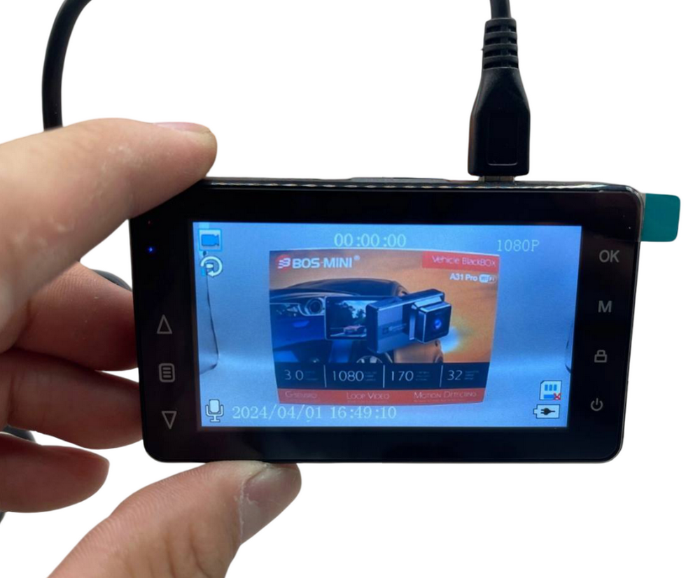 Видеорегистратор автомобильный LCD 3" WI-FI FullHD Bos-Mini A31PRO