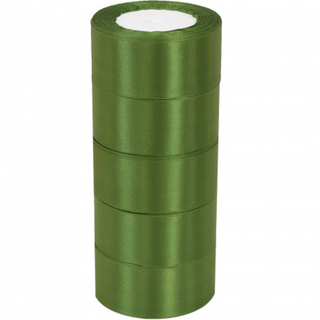Лента Атласная 3,8см*22,85м Темно-зеленый