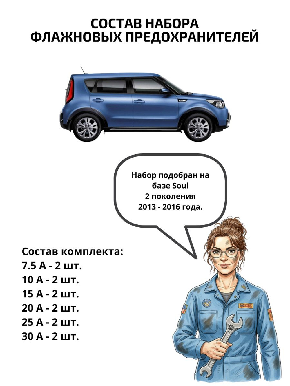 Набор предохранителей для KIA Optima OPT4