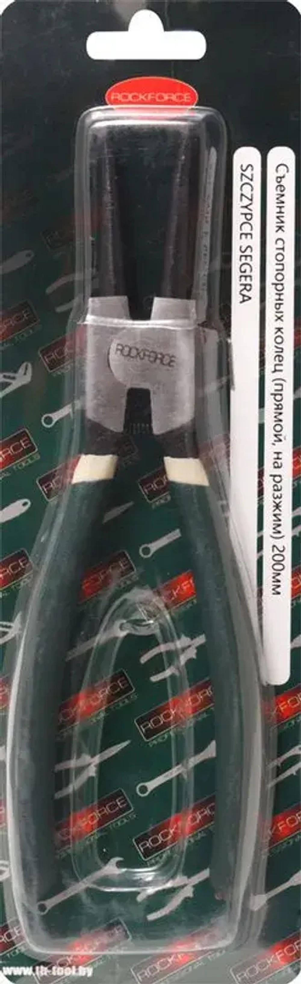 Съемник стопорных колец прямой на разжим(L-200мм),в блистере RockForce##Rock FORCE RF-609200SS