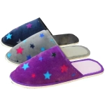 Тапочки домашние женские «Звёздочки», верх - велсофт, подклади стелька-флис, 40р