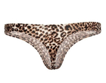 Мужские трусы-тонги с леопардовым принтом (Размер: M) (Цвет: леопард)