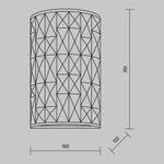 Настенный светильник (бра) Maytoni MOD184-WL-02-CH