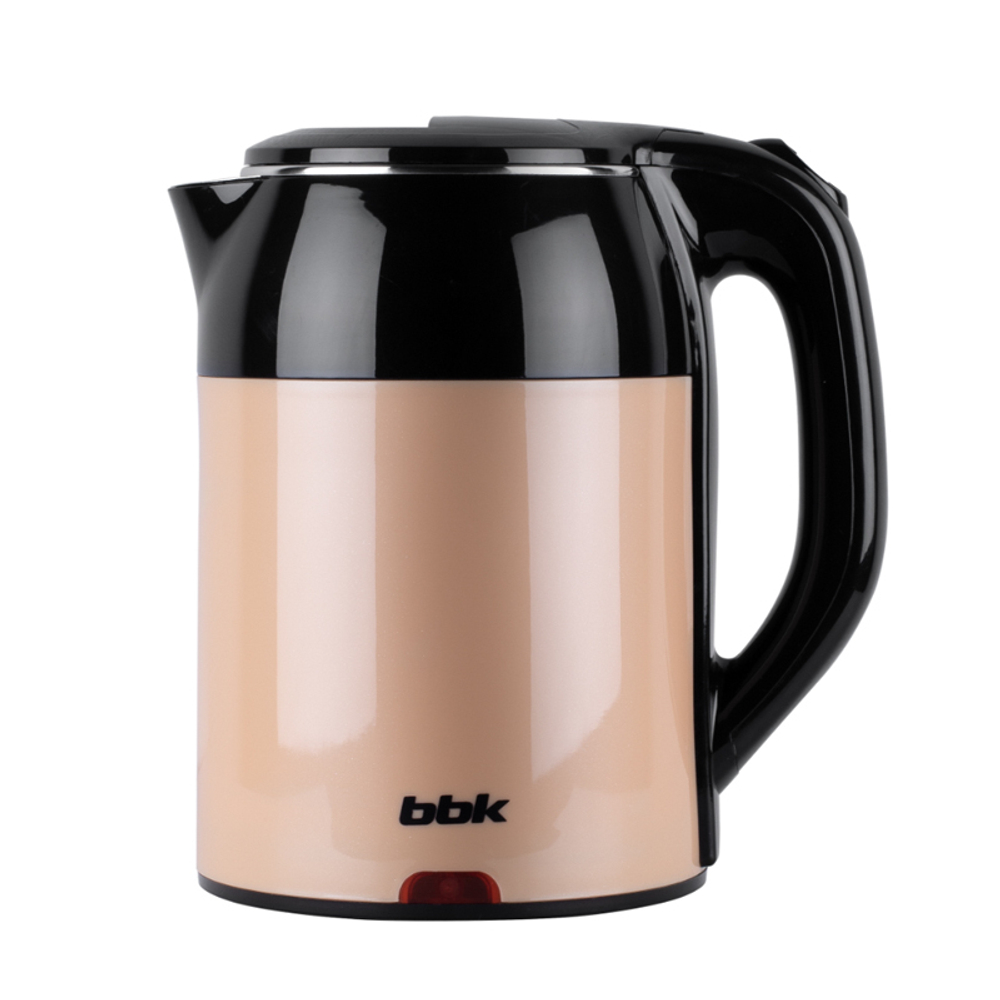 Электрический чайник BBK EK1709P, чёрный/бежевый