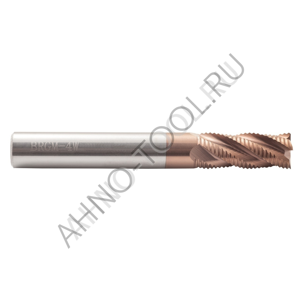 Фреза твердосплавная обдирочная 16мм (L=100, l=45, хв=16) Z4 30° по стали, нерж., чугуну BRGM-4W-D16
