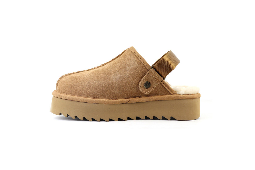 UGG Goldenstar Clog Platform Chestnut