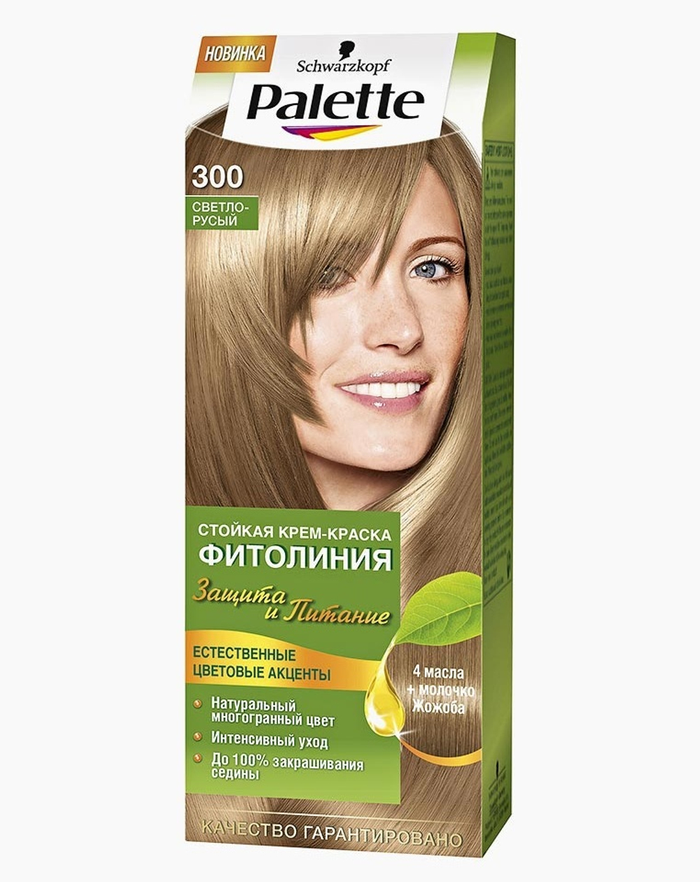Palette Крем-краска для волос Фитолиния, стойкая, тон №300, Светло-русый, 110 мл