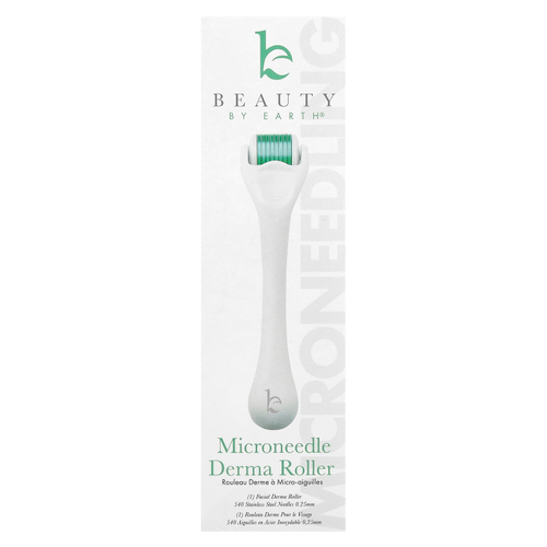 Beauty By Earth, роллер для мезотерапии, с иглами из нержавеющей стали 0,25 мм, 1 шт.