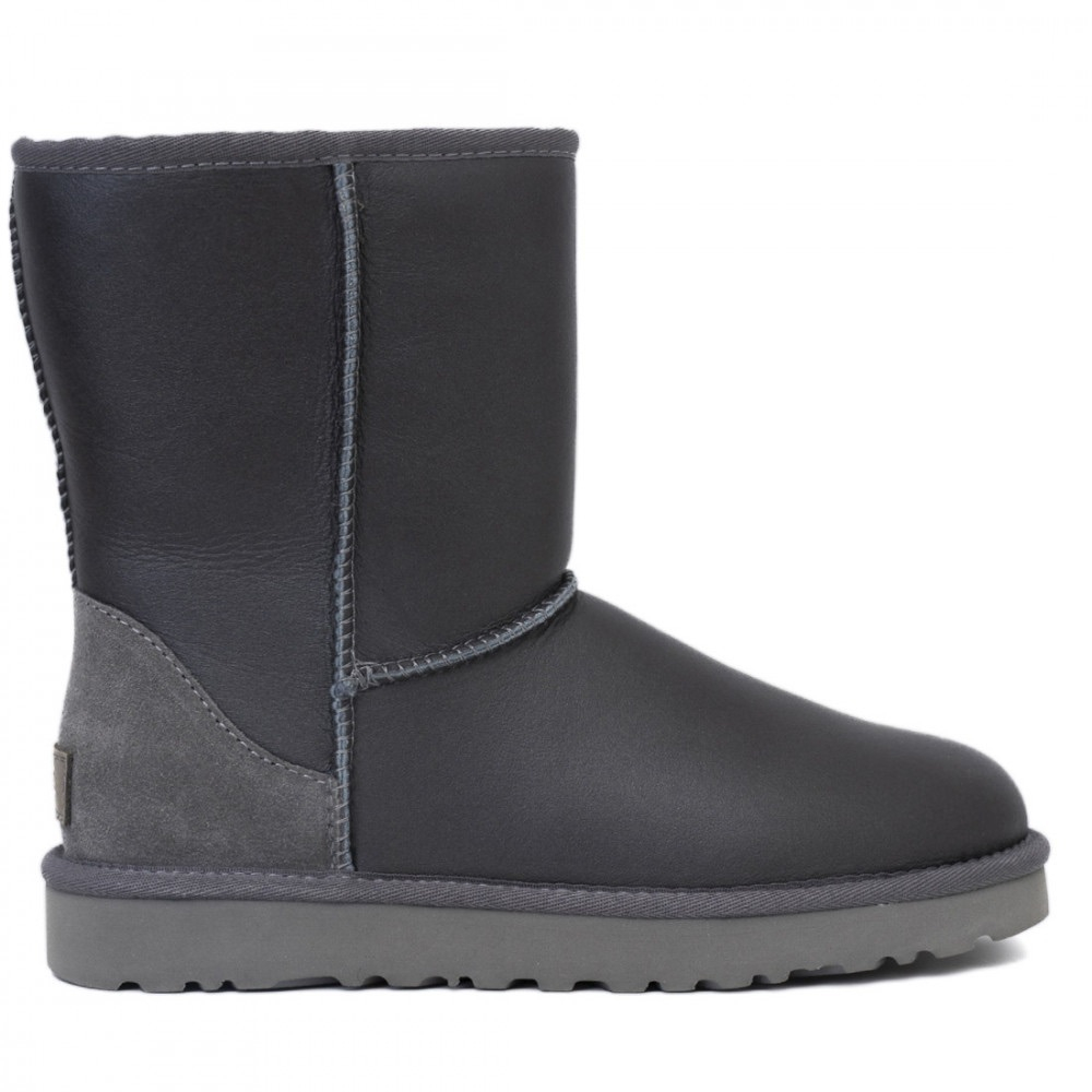 UGG Classic Short Metallic Grey