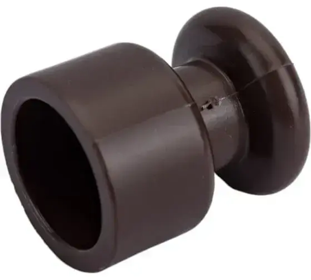 Изолятор для декоративного расположения витых проводов D 19,5 мм, H 24,5 мм "РЕТРО", 10шт, шоколад