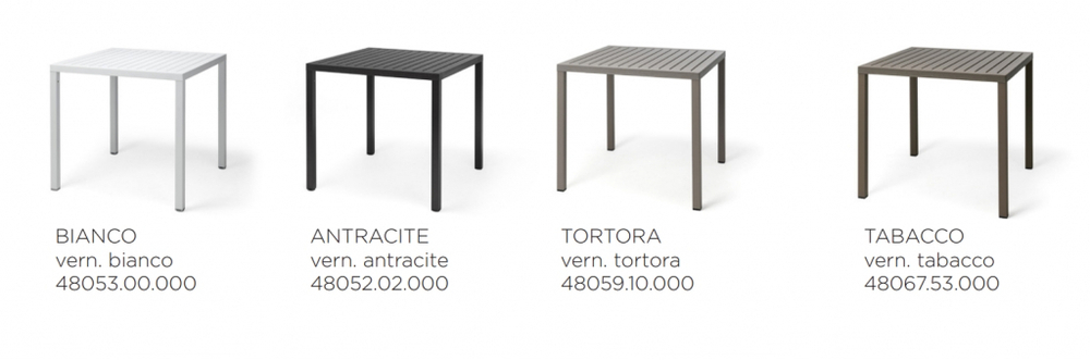 Стол пластиковый обеденный Nardi Cube 80, белый