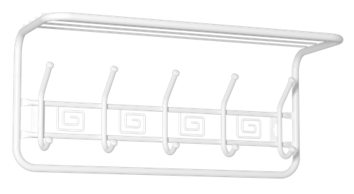 Вешалка с полкой Ажур 60 см арт.ВСПА 202 Б (белый)