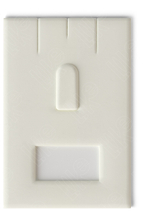 Вкладыш 05/наклонный/для гарнитура/2 прорези/язычок/окошко для бирки/прорезь для нитки