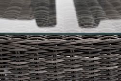 "Капучино" лаунж-зона из искусственного ротанга, цвет графит