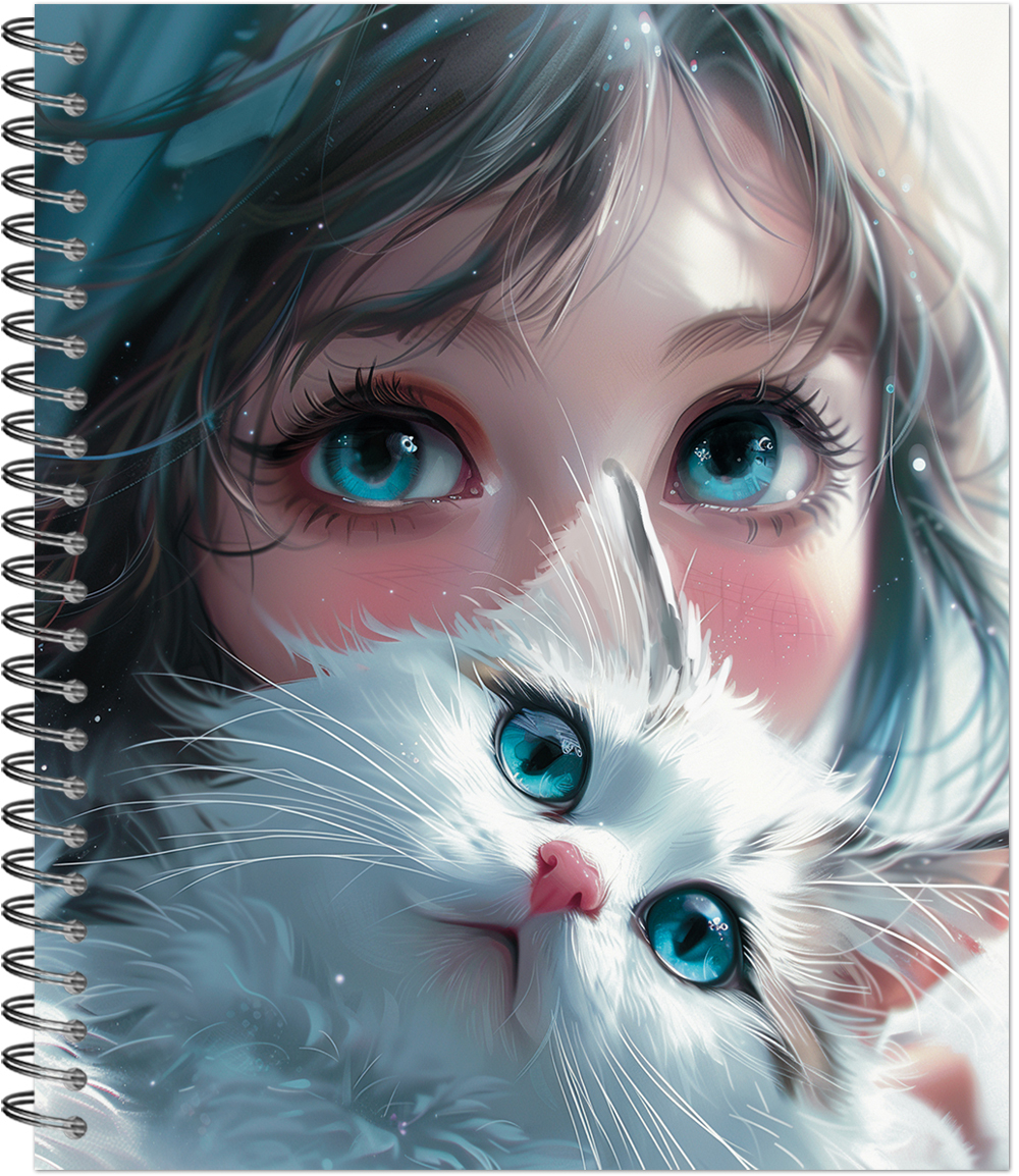 Тетрадь общая "Anime cats", 48 л., гребень