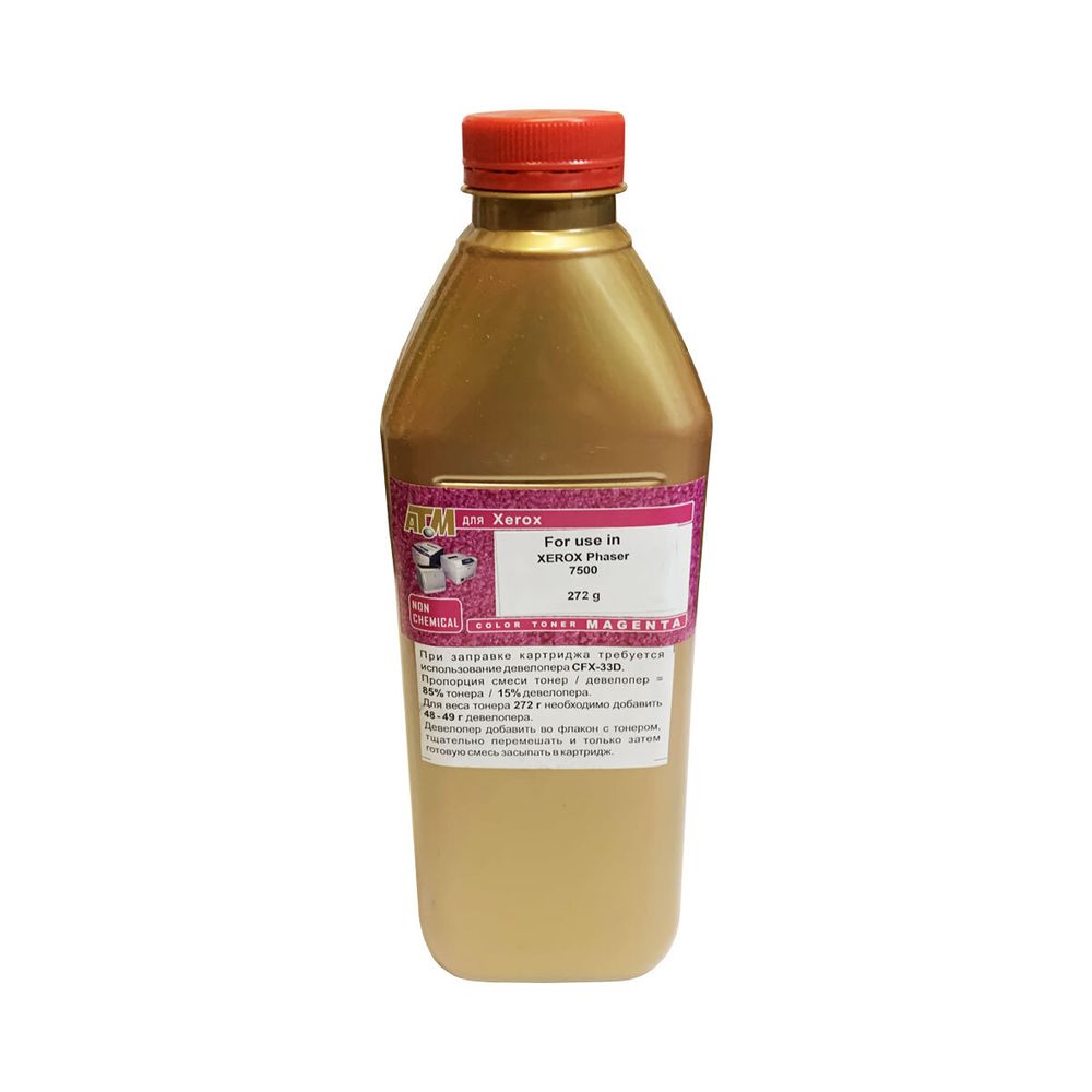 Тонер для XEROX Phaser 7500 (272гр, пурпурный, NonChem) Gold ATM