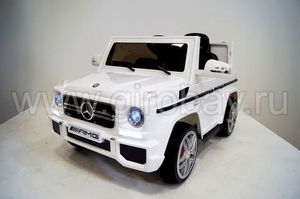 Детский электромобиль River Toys Mercedes-Benz-G-65-LS528 белый