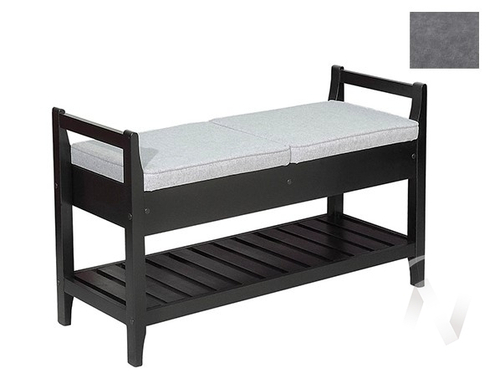 Скамья для прихожей Н (кат.1) (венге лак/ULTRA GREY)