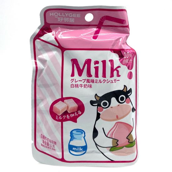 Жевательные конфеты HOLLYGEE Milk со вкусом персика, 21 г (Китай)