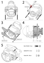 Kia CEED JD (2012-2018) переходные рамки для замены линз (комплект, 2шт)