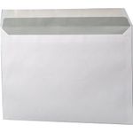 Конверты С4 (229х324 мм), клей, 90 г/м2, КОМПЛЕКТ 250 шт., внутренняя запечатка, 71205, 53855