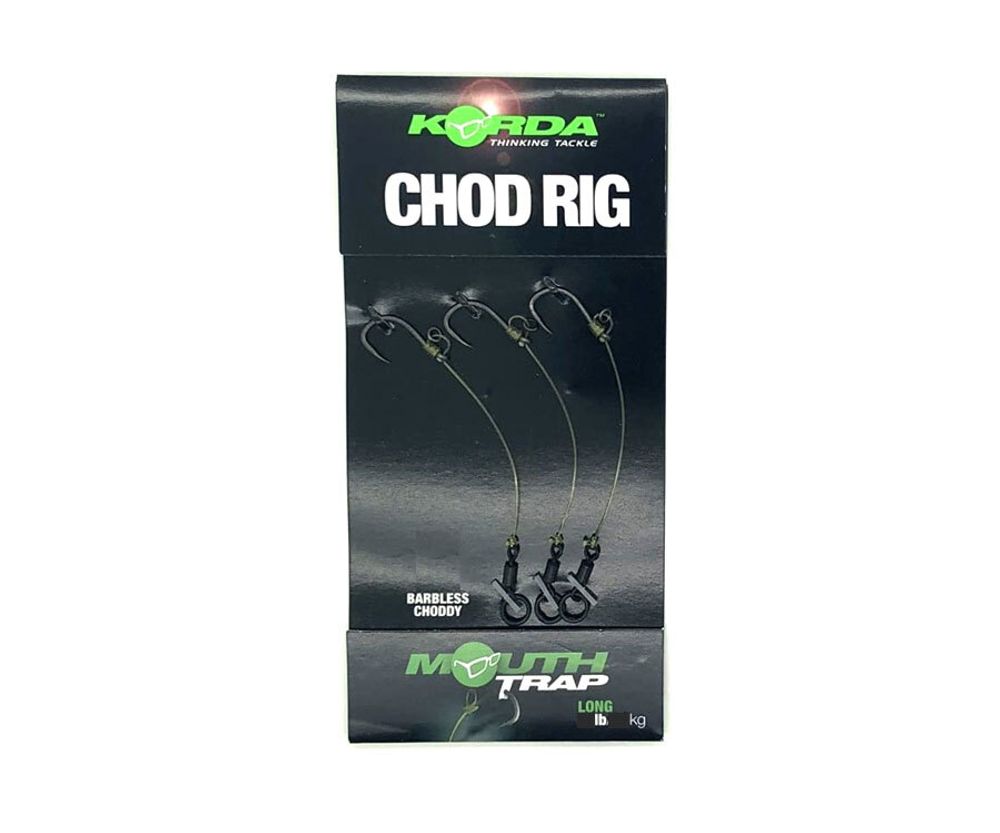 KORDA Поводок готовый Chod Rig Long Barbless 2,5см №6 3шт безбородый