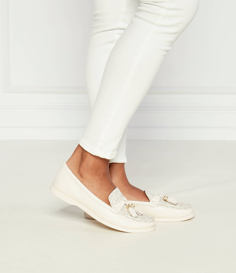 Кожаные мокасины Michael Kors - кремовый(40T4KRFP1B)