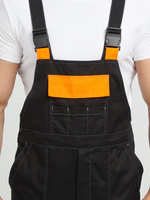 Костюм Вивантек-2 СОП (тк.Смесовая МВО,240) п/к, черный/оранжевый