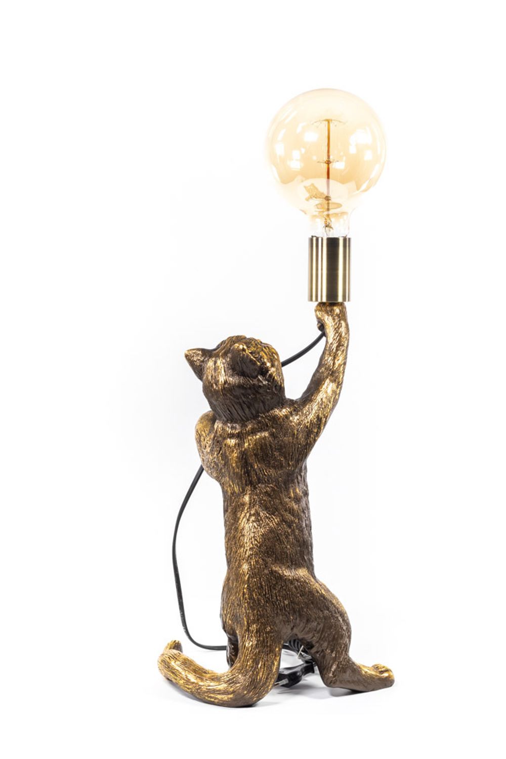 Настольная лампа Кот Эдисон Бронза