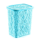 Корзина для стирального порошка 6л "Ажур", цвет голубой