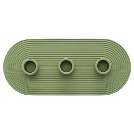 Подсвечник для 3 свечей Tkano Essential оливковый