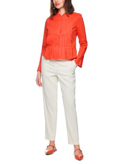 Marc Cain Жакет приталеный из смеси льна и вискозы