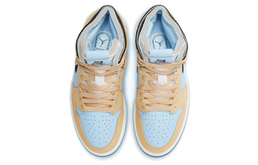 Кроссовки Jordan Air Jordan 1 High Zoom Air Cmft "Sesamepsychic Blue" (Женская размерная сетка)