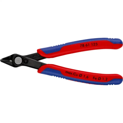 Кусачки для электроники Electronic Super Knips® чернёные 125 мм Knipex 78 61 125