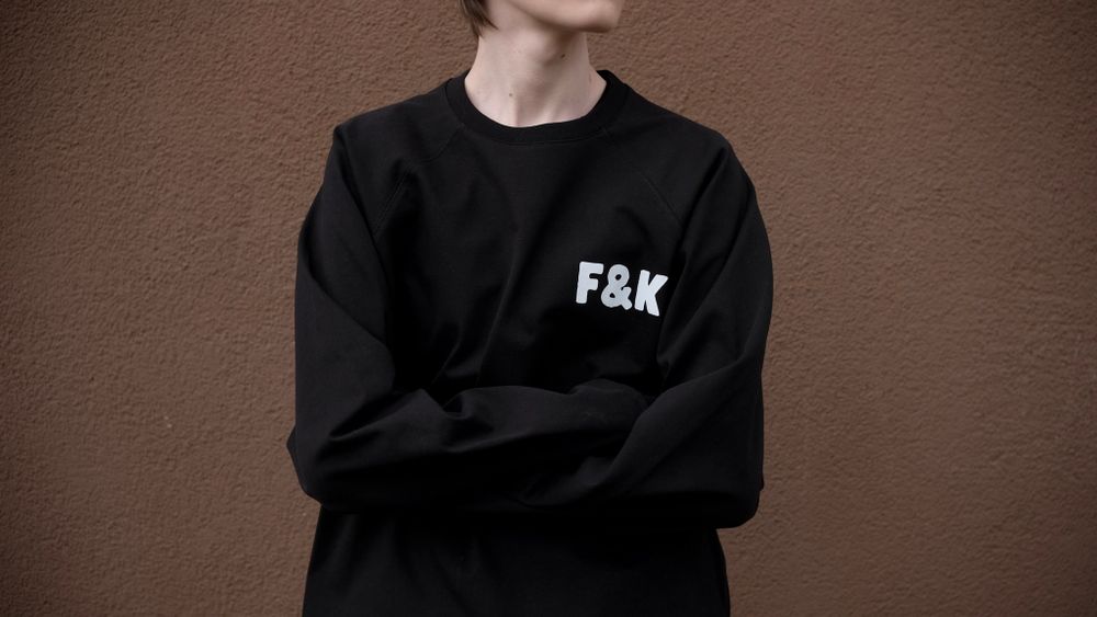 Лонгслив Hardlunch F&K черный