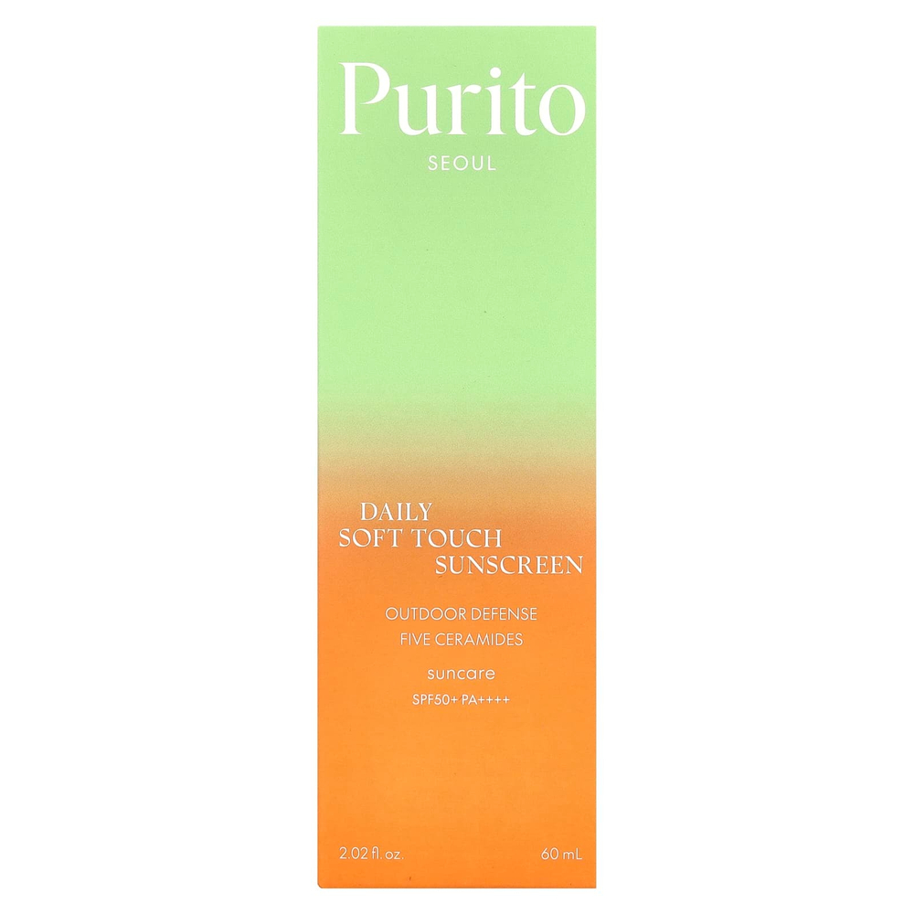 Purito, Daily Soft Touch, солнцезащитное средство, SPF 50+, PA ++++, 60 мл (2,02 жидк. унц.)