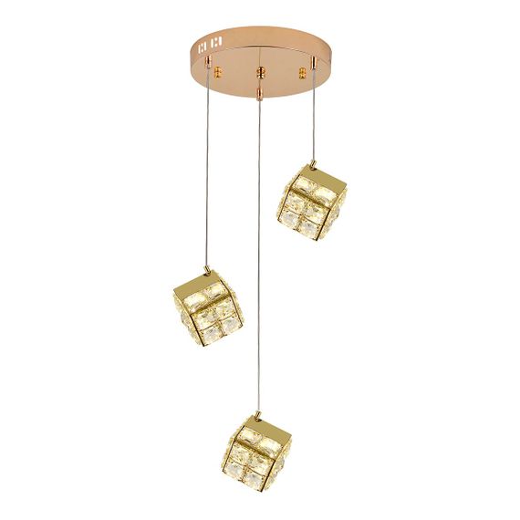 Подвесная светодиодная люстра Indigo Radioso 12048/3P Gold V000134L