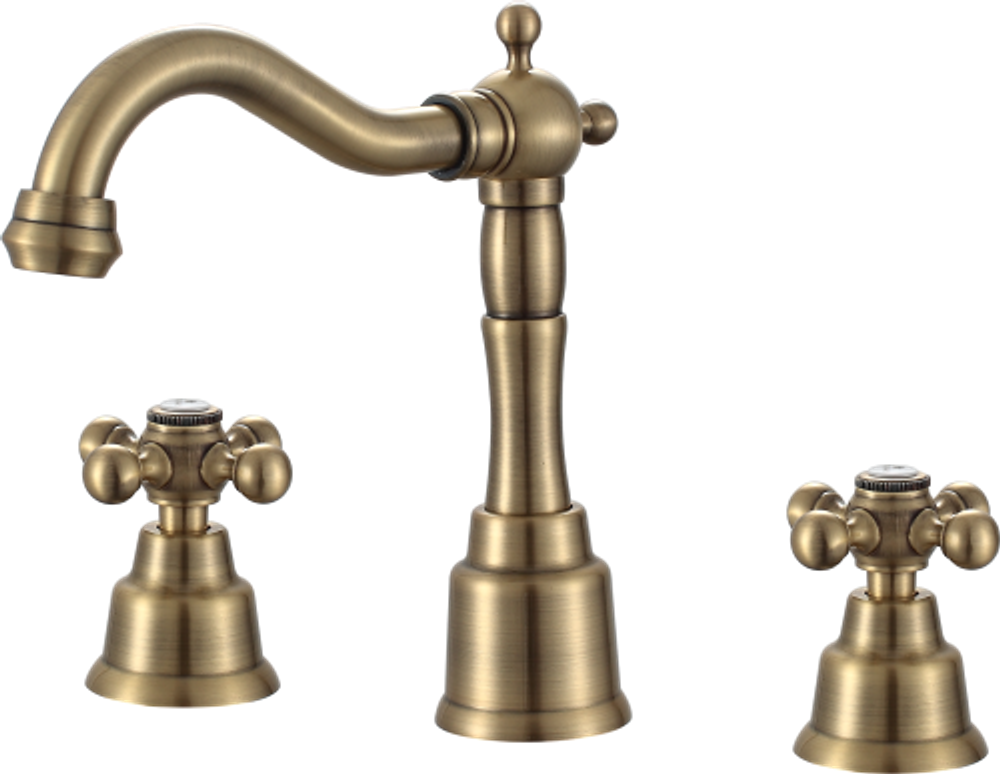 09014-D Смеситель на борт раковины (3-отв) GANZER (10/1шт)