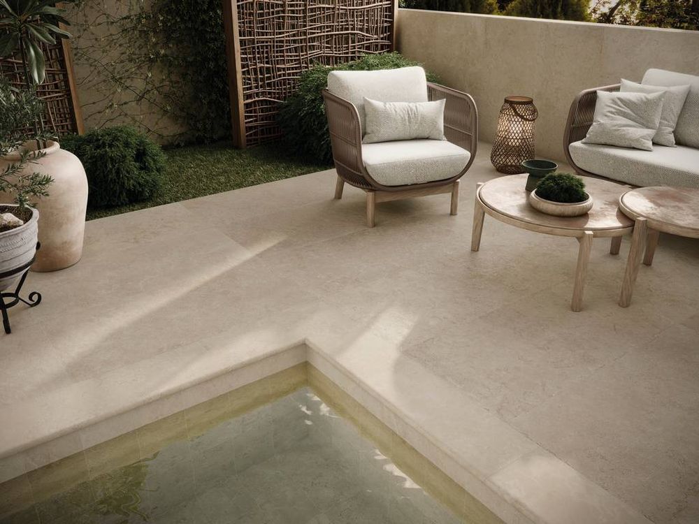 Terraslab, Trevia Beige Base C3/R11 Antislip 600х600х20мм 2шт/уп - керамогранит уличный