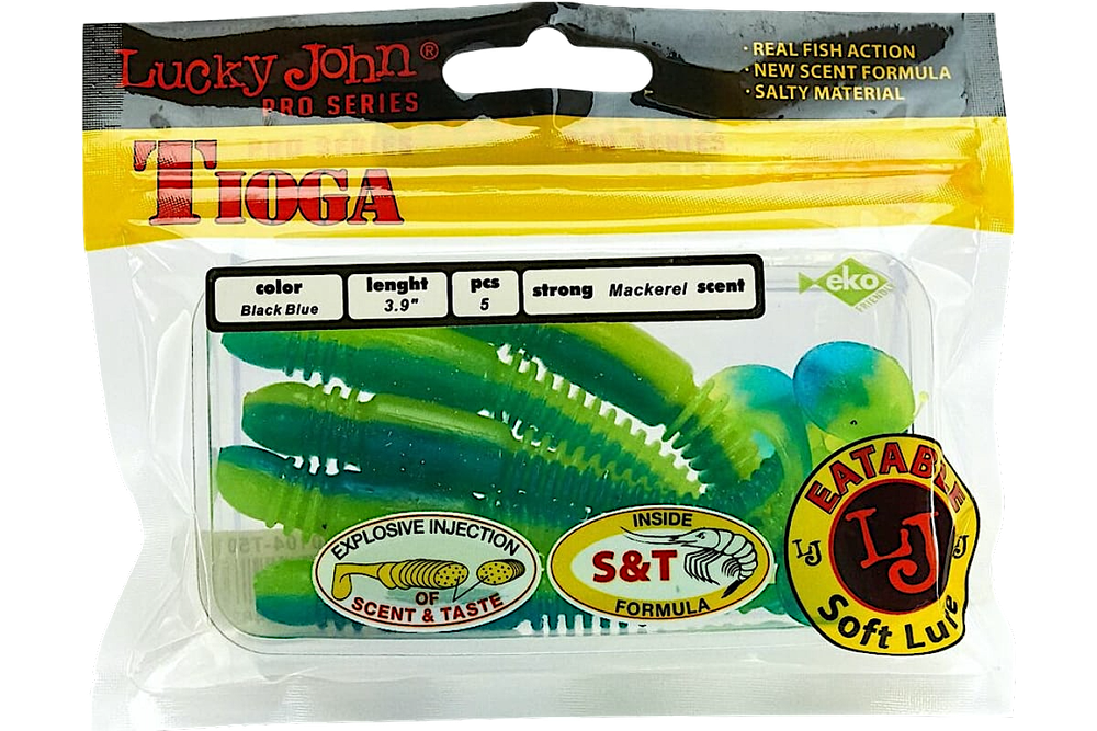 Мягкая приманка Lucky John Tioga Съедобная 4.5" 114мм 5шт 140185 -