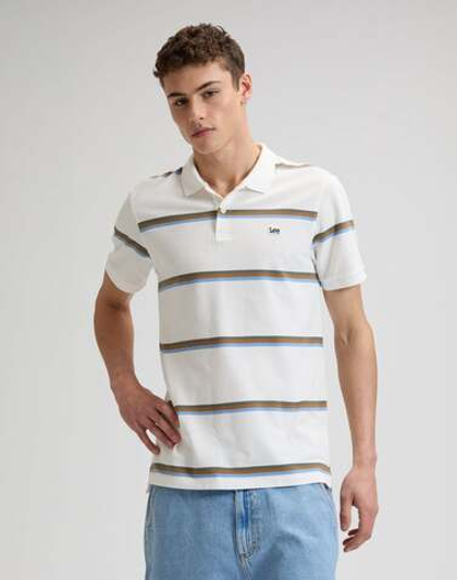 Поло мужское LEE PIQUE POLO HALOGEN SAFARI STRIPE