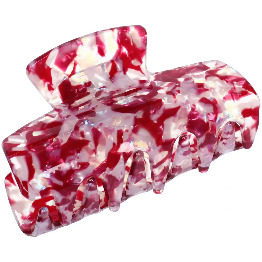 Заколка - краб для волос «AKS-EMPIRE», прямоугольник, микс 6 цветов, 7,8*4,5см