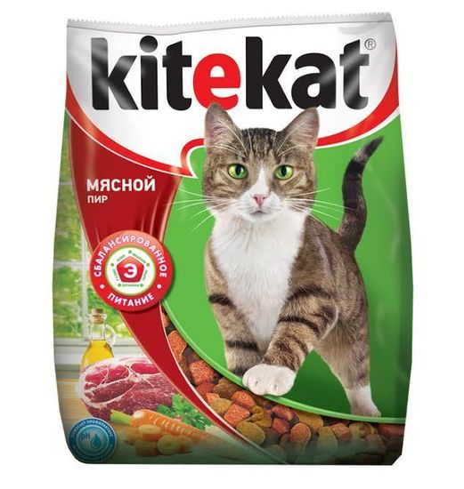 Kitekat Мясной пир корм для взрослых кошек