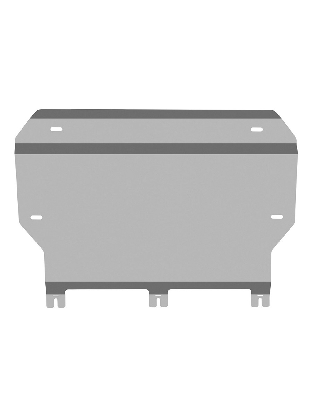 Защита переднего электромотора (с креп.) для HONGQI E-HS9 (2020-н.в.) электро AMT 4WD (алюминий, 3 мм)  NLZ.19.04.030A