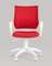 Кресло офисное TopChairs ST-BASIC-W красная ткань крестовина белый пластик